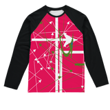 abstract Sublimation Baseball Long Sleeve T-Shirt