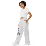 All-over print unisex wide-leg pants figure