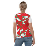 Women's T-shirt ORANGE GREEN