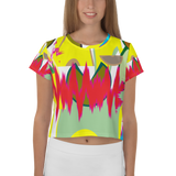 All-Over Print Crop Tee
