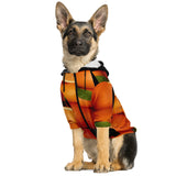 dog hoodie orange