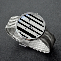 30 Meters Waterproof Quartz Fashion Watch With Casual Stainless Steel Band