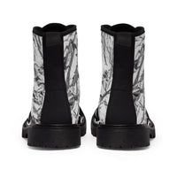 Men's Canvas Boots silver with black