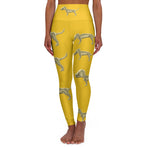 Yoga Leggings gold dog