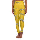 Yoga Leggings gold dog