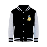 snow white Varsity Jacket