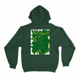 hoodie with a green design