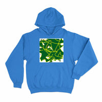 hoodie with a green design