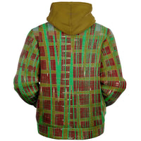 with zipper green brown