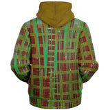 with zipper green brown