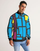 rectangular long sleeves Men's Stripe-Sleeve Track Jacket