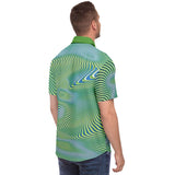 shirt with buttones green