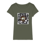 Patches in black and white Organic Jersey Womens T-Shirt