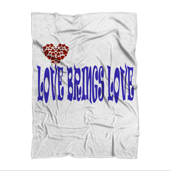 LOVE BRINGS LOVE Sublimation Throw Blanket