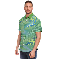 shirt with buttones green