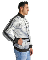 Track jacket snow stripe sleeves