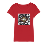 Patches in black and white Organic Jersey Womens T-Shirt