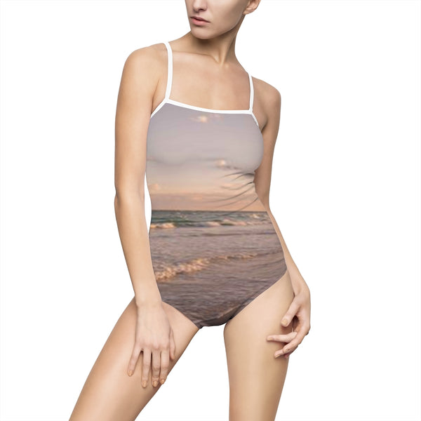 Women's One-piece Swimsuit sea sunset