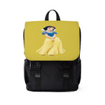 Unisex Casual Shoulder Backpack SNOW WHITE