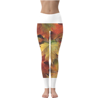 falling leaves Leggings