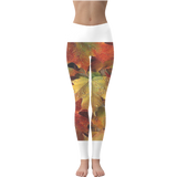 falling leaves Leggings