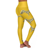 Yoga Leggings gold dog