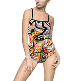 Women's One-piece Swimsuit two sides