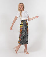 african Women's A-Line Midi Skirt