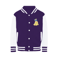 snow white Varsity Jacket