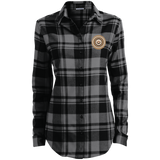 circles of the browns LW668 Port Authority Ladies' Plaid Flannel Tunic