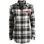 kisses2 LW668 Port Authority Ladies' Plaid Flannel Tunic