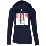 LOVE BRING LOVE 887L Anvil Ladies' LS T-Shirt Hoodie