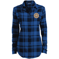 circles of the browns LW668 Port Authority Ladies' Plaid Flannel Tunic