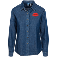 LSP10 Port Authority Women's LS Denim Shirt