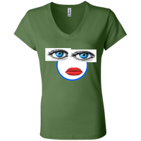 EYES+LIPS B6005 Bella + Canvas Ladies' Jersey V-Neck T-Shirt