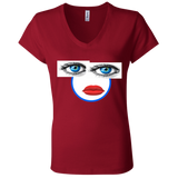 EYES+LIPS B6005 Bella + Canvas Ladies' Jersey V-Neck T-Shirt