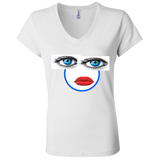 EYES+LIPS B6005 Bella + Canvas Ladies' Jersey V-Neck T-Shirt