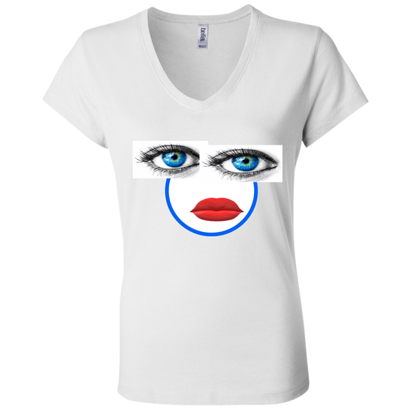 EYES+LIPS B6005 Bella + Canvas Ladies' Jersey V-Neck T-Shirt