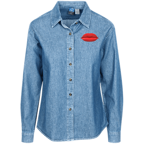 LSP10 Port Authority Women's LS Denim Shirt