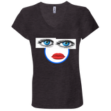 EYES+LIPS B6005 Bella + Canvas Ladies' Jersey V-Neck T-Shirt