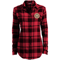 circles of the browns LW668 Port Authority Ladies' Plaid Flannel Tunic