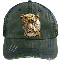 tyger1 6990 Distressed Unstructured Trucker Cap