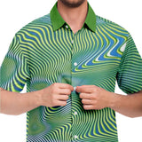 shirt with buttones green