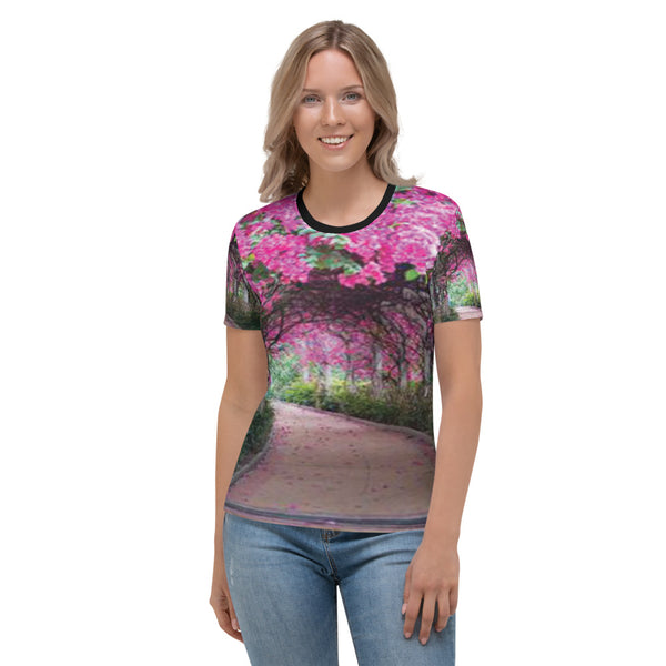 Women's T-shirt flower