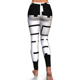 Legging  white and black