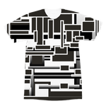 the play between black and white Premium Sublimation Adult T-Shirt