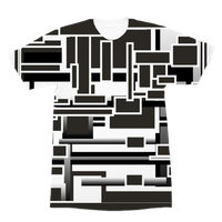 the play between black and white Premium Sublimation Adult T-Shirt