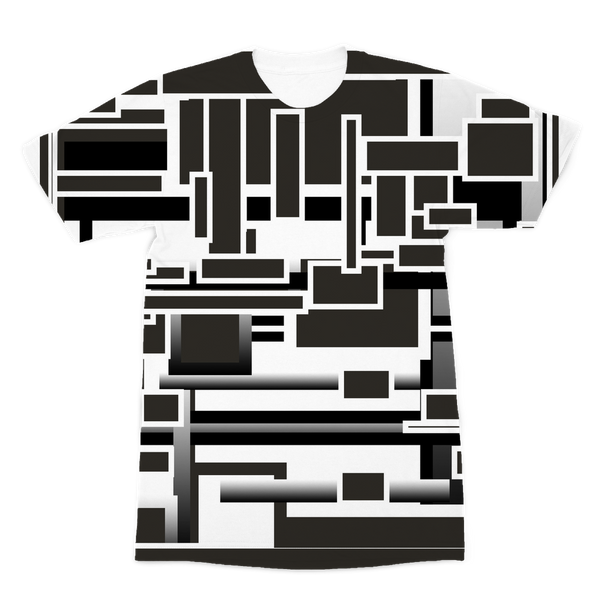 the play between black and white Premium Sublimation Adult T-Shirt