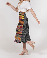 african Women's A-Line Midi Skirt