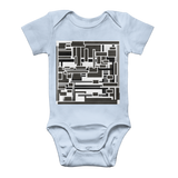 the play between black and white Classic Baby Onesie Bodysuit